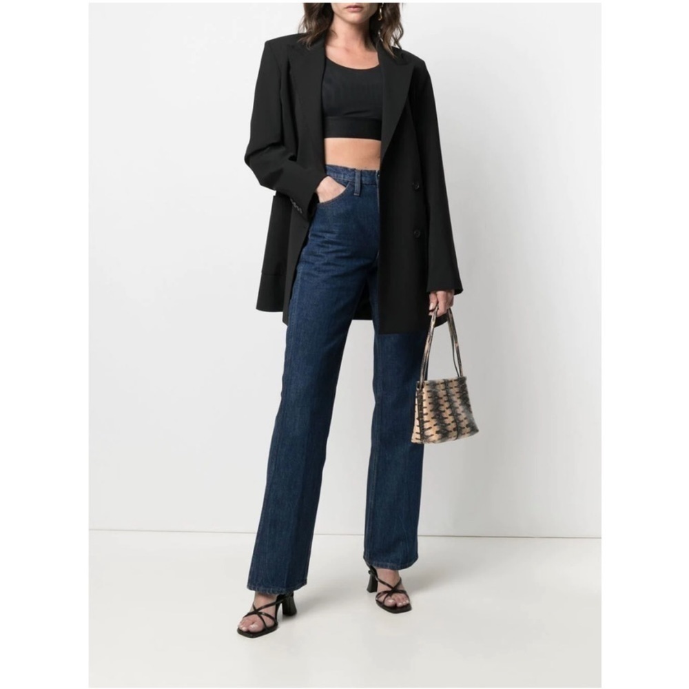 Frame Le Italien Straight Jeans in Vintage Blue